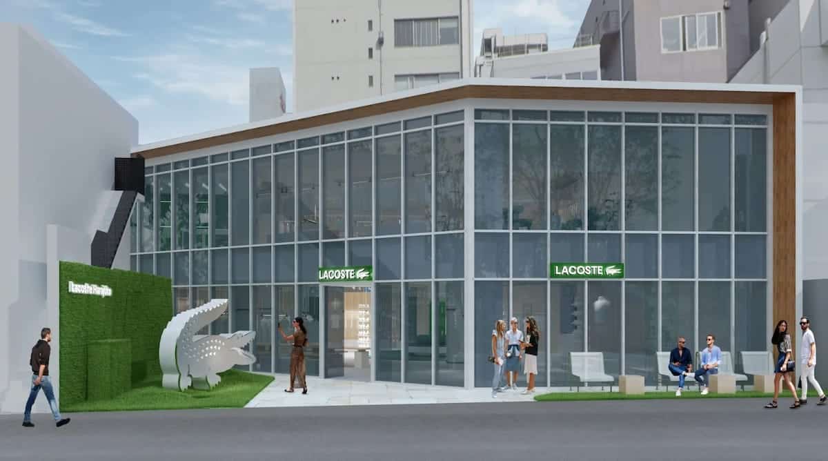 Lacoste installe un concept store à Tokyo, dans le quartier branché de Harajuku.